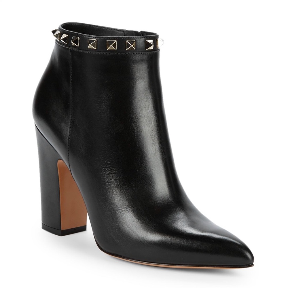 Black Rockstud Valentino leather boot.